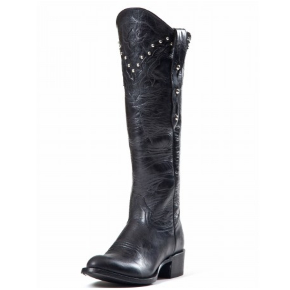 Tall Black Cowboy Boots